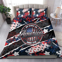 No Kings In America Since 1776 Bedding Set Grunge Style - Wonder Print Shop