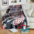No Kings In America Since 1776 Blanket Grunge Style - Wonder Print Shop