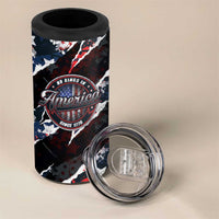 No Kings In America Since 1776 4 in 1 Can Cooler Tumbler Grunge Style - Wonder Print Shop