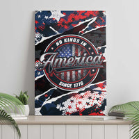 No Kings In America Since 1776 Canvas Wall Art Grunge Style - Wonder Print Shop