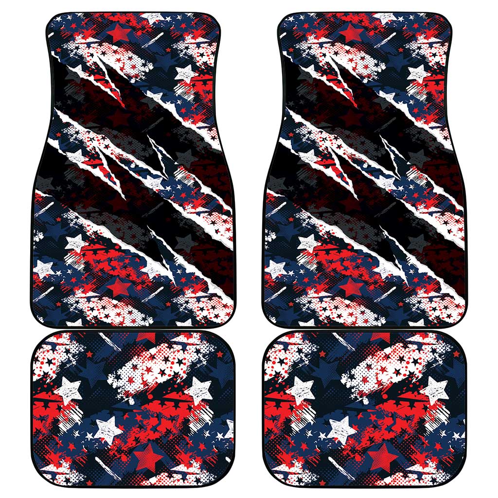 No Kings In America Since 1776 Car Mats Grunge Style - Wonder Print Shop