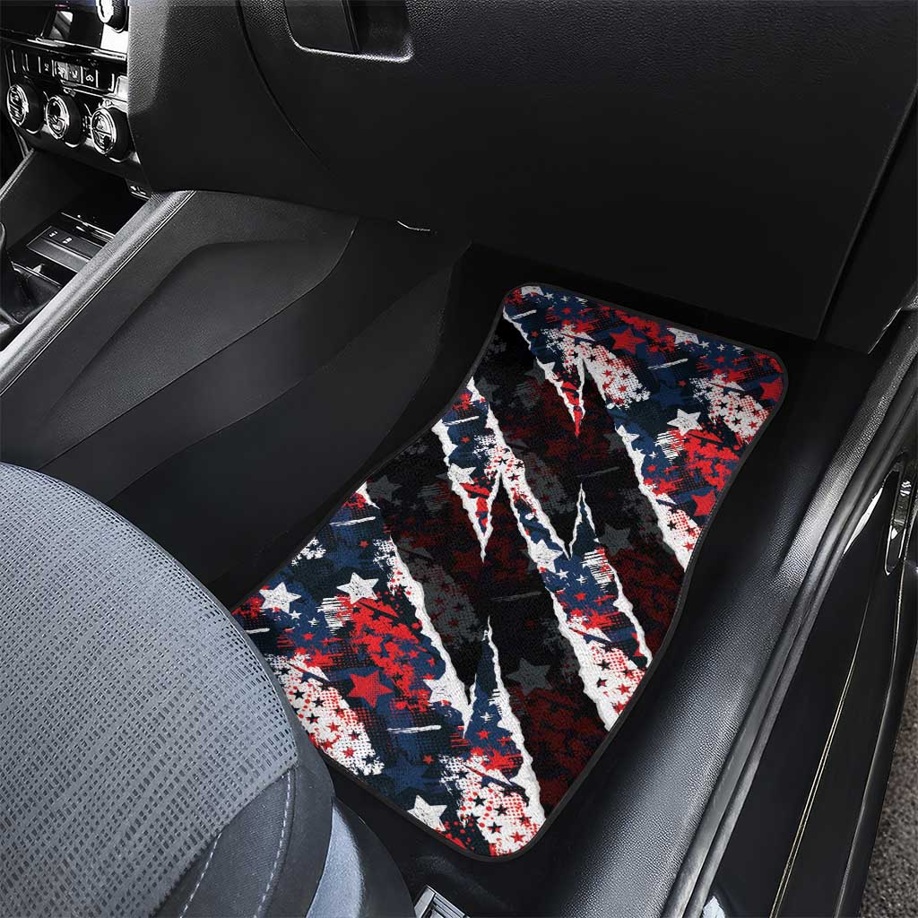 No Kings In America Since 1776 Car Mats Grunge Style - Wonder Print Shop