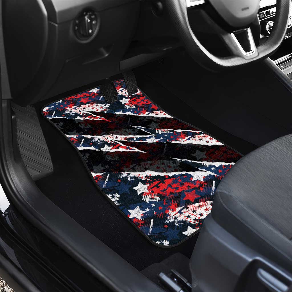 No Kings In America Since 1776 Car Mats Grunge Style - Wonder Print Shop