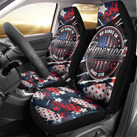 No Kings In America Since 1776 Car Seat Cover Grunge Style - Wonder Print Shop