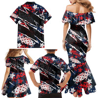 No Kings In America Since 1776 Family Matching Mermaid Dress and Hawaiian Shirt Grunge Style - Wonder Print Shop