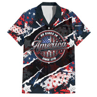 No Kings In America Since 1776 Family Matching Off Shoulder Maxi Dress and Hawaiian Shirt Grunge Style - Wonder Print Shop