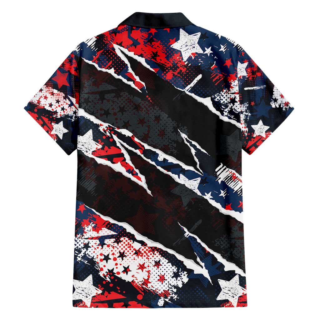 No Kings In America Since 1776 Family Matching Off Shoulder Short Dress and Hawaiian Shirt Grunge Style - Wonder Print Shop