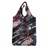 No Kings In America Since 1776 Grocery Bag Grunge Style - Wonder Print Shop