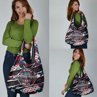 No Kings In America Since 1776 Grocery Bag Grunge Style - Wonder Print Shop
