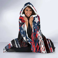 No Kings In America Since 1776 Hooded Blanket Grunge Style - Wonder Print Shop