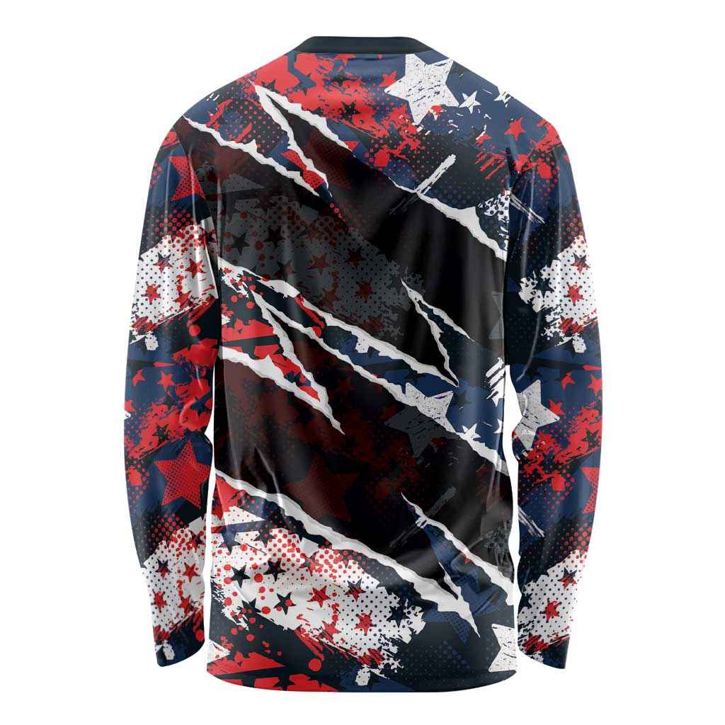 No Kings In America Since 1776 Long Sleeve Shirt Grunge Style - Wonder Print Shop