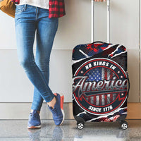 No Kings In America Since 1776 Luggage Cover Grunge Style - Wonder Print Shop