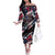No Kings In America Since 1776 Off The Shoulder Long Sleeve Dress Grunge Style - Wonder Print Shop