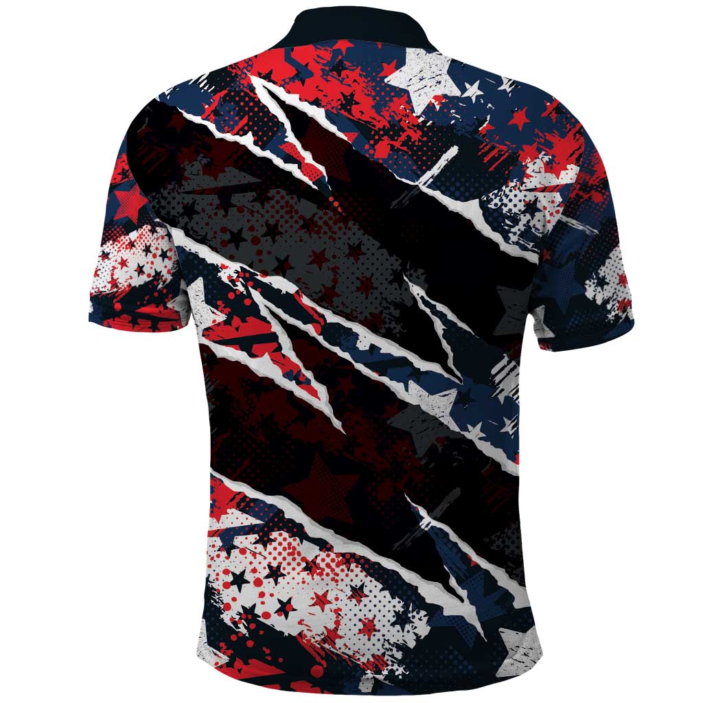 No Kings In America Since 1776 Polo Shirt Grunge Style - Wonder Print Shop