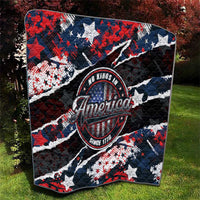 No Kings In America Since 1776 Quilt Grunge Style - Wonder Print Shop