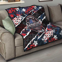 No Kings In America Since 1776 Quilt Grunge Style - Wonder Print Shop