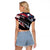 No Kings In America Since 1776 Raglan Cropped T Shirt Grunge Style - Wonder Print Shop