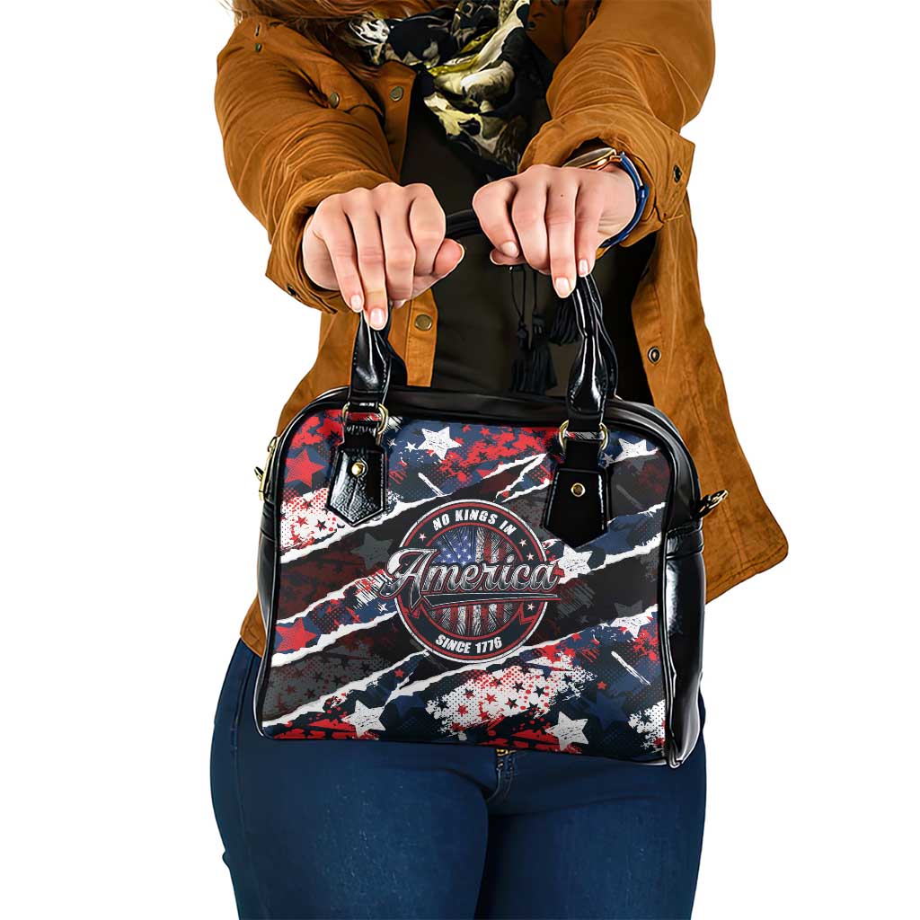 No Kings In America Since 1776 Shoulder Handbag Grunge Style - Wonder Print Shop
