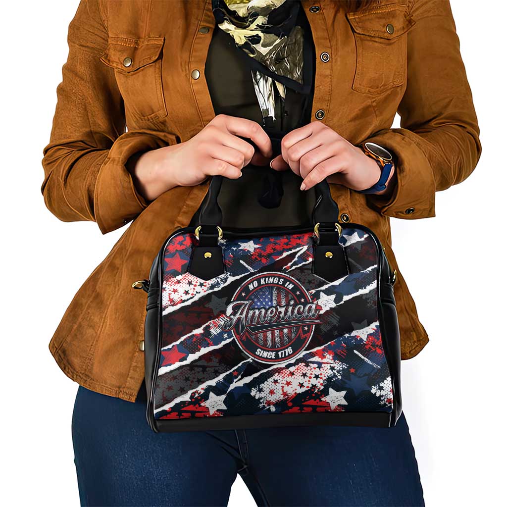 No Kings In America Since 1776 Shoulder Handbag Grunge Style - Wonder Print Shop