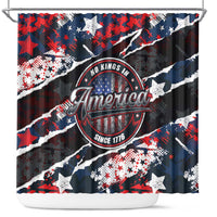 No Kings In America Since 1776 Shower Curtain Grunge Style - Wonder Print Shop