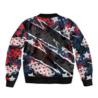 No Kings In America Since 1776 Sleeve Zip Bomber Jacket Grunge Style - Wonder Print Shop