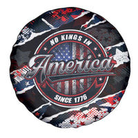 No Kings In America Since 1776 Spare Tire Cover Grunge Style - Wonder Print Shop