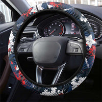 No Kings In America Since 1776 Steering Wheel Cover Grunge Style - Wonder Print Shop