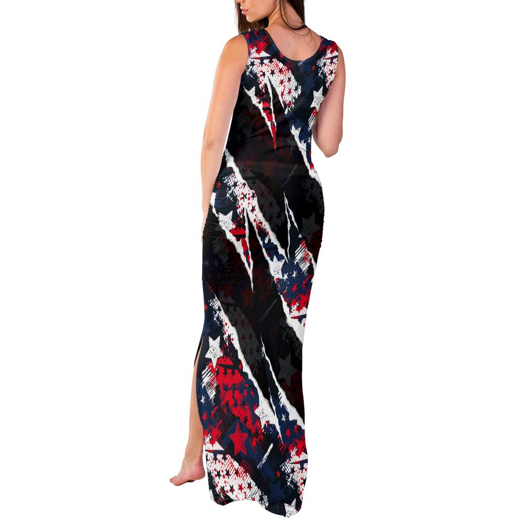 No Kings In America Since 1776 Tank Maxi Dress Grunge Style - Wonder Print Shop