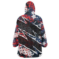 No Kings In America Since 1776 Wearable Blanket Hoodie Grunge Style - Wonder Print Shop