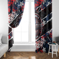 No Kings In America Since 1776 Window Curtain Grunge Style - Wonder Print Shop