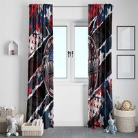 No Kings In America Since 1776 Window Curtain Grunge Style - Wonder Print Shop