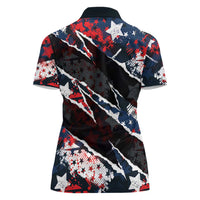 No Kings In America Since 1776 Women Polo Shirt Grunge Style - Wonder Print Shop