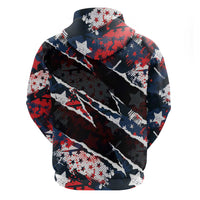 No Kings In America Since 1776 Zip Hoodie Grunge Style - Wonder Print Shop