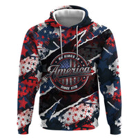 No Kings In America Since 1776 Zip Hoodie Grunge Style - Wonder Print Shop