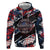 No Kings In America Since 1776 Zip Hoodie Grunge Style - Wonder Print Shop