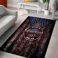 No Kings In America Since 1777 Area Rug Retro Vibe - Wonder Print Shop