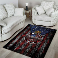 No Kings In America Since 1777 Area Rug Retro Vibe - Wonder Print Shop