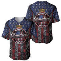 No Kings In America Since 1777 Baseball Jersey Retro Vibe - Wonder Print Shop