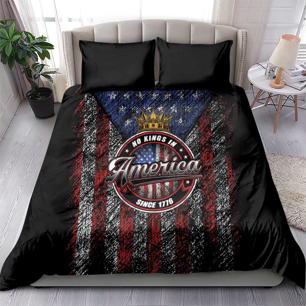 No Kings In America Since 1777 Bedding Set Retro Vibe - Wonder Print Shop
