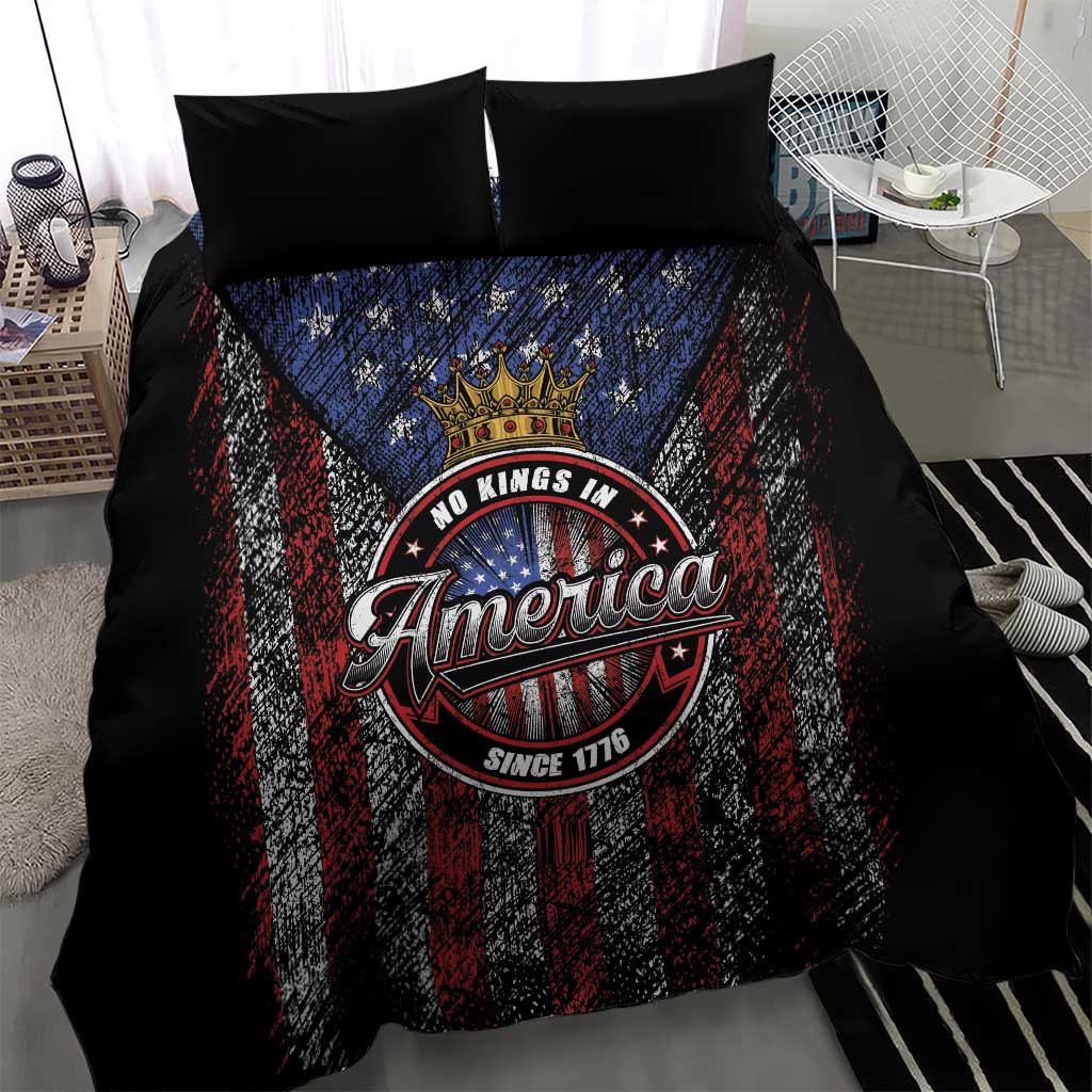 No Kings In America Since 1777 Bedding Set Retro Vibe - Wonder Print Shop