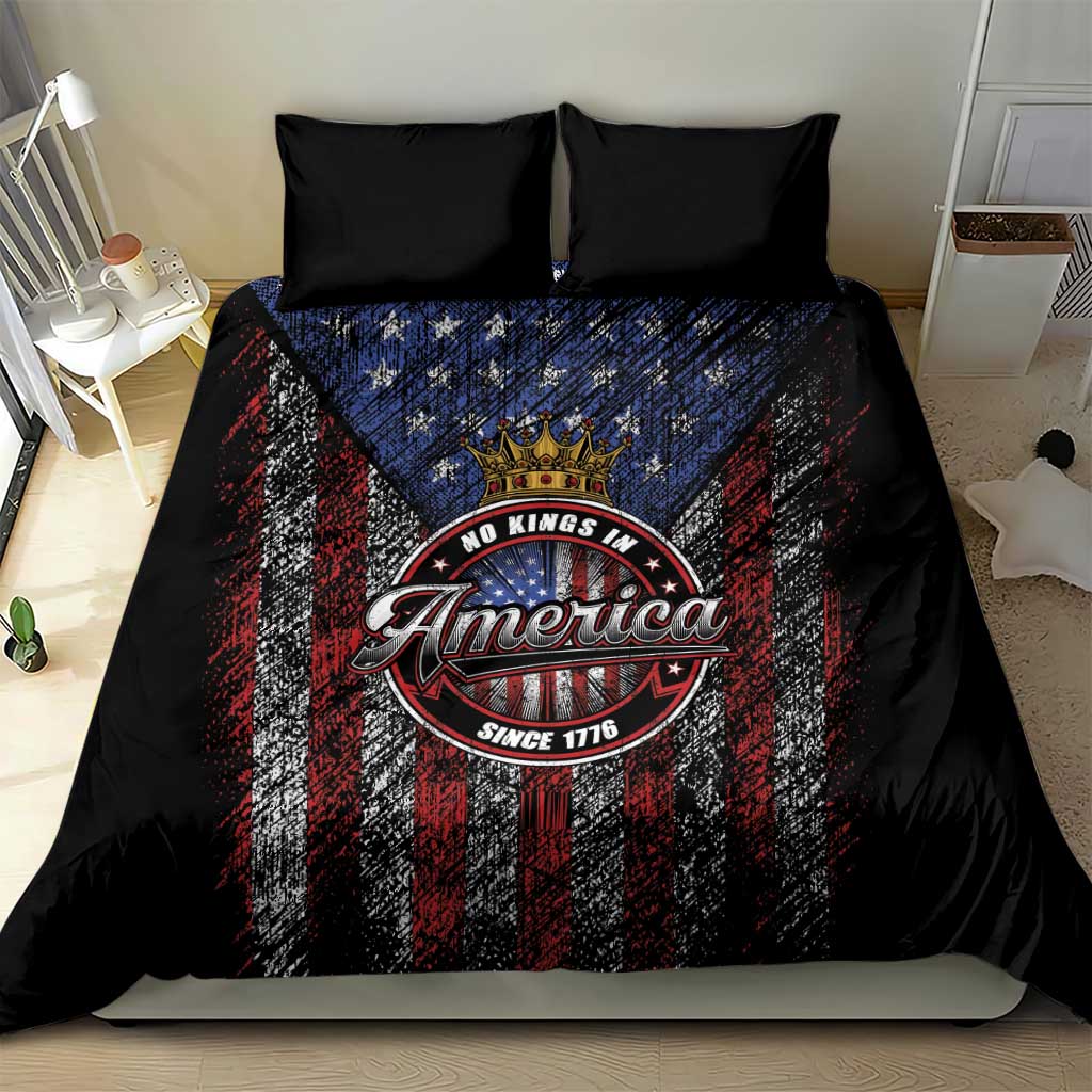 No Kings In America Since 1777 Bedding Set Retro Vibe - Wonder Print Shop