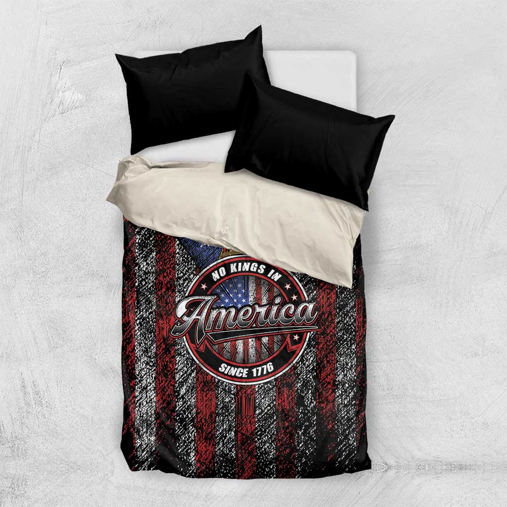 No Kings In America Since 1777 Bedding Set Retro Vibe - Wonder Print Shop