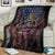 No Kings In America Since 1777 Blanket Retro Vibe - Wonder Print Shop