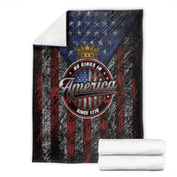 No Kings In America Since 1777 Blanket Retro Vibe - Wonder Print Shop