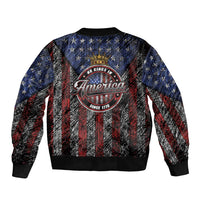 No Kings In America Since 1777 Bomber Jacket Retro Vibe - Wonder Print Shop