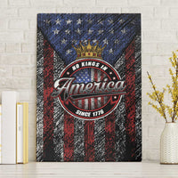 No Kings In America Since 1777 Canvas Wall Art Retro Vibe - Wonder Print Shop