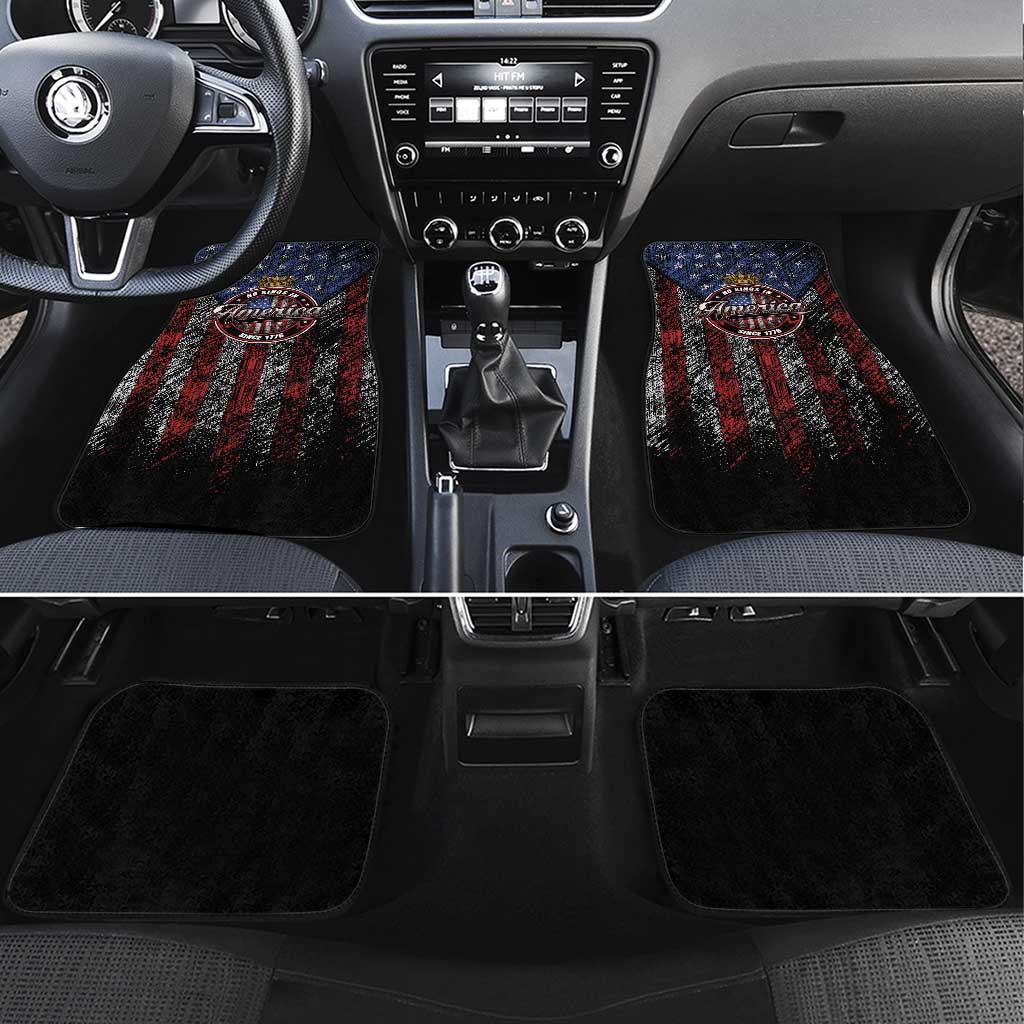 No Kings In America Since 1777 Car Mats Retro Vibe - Wonder Print Shop