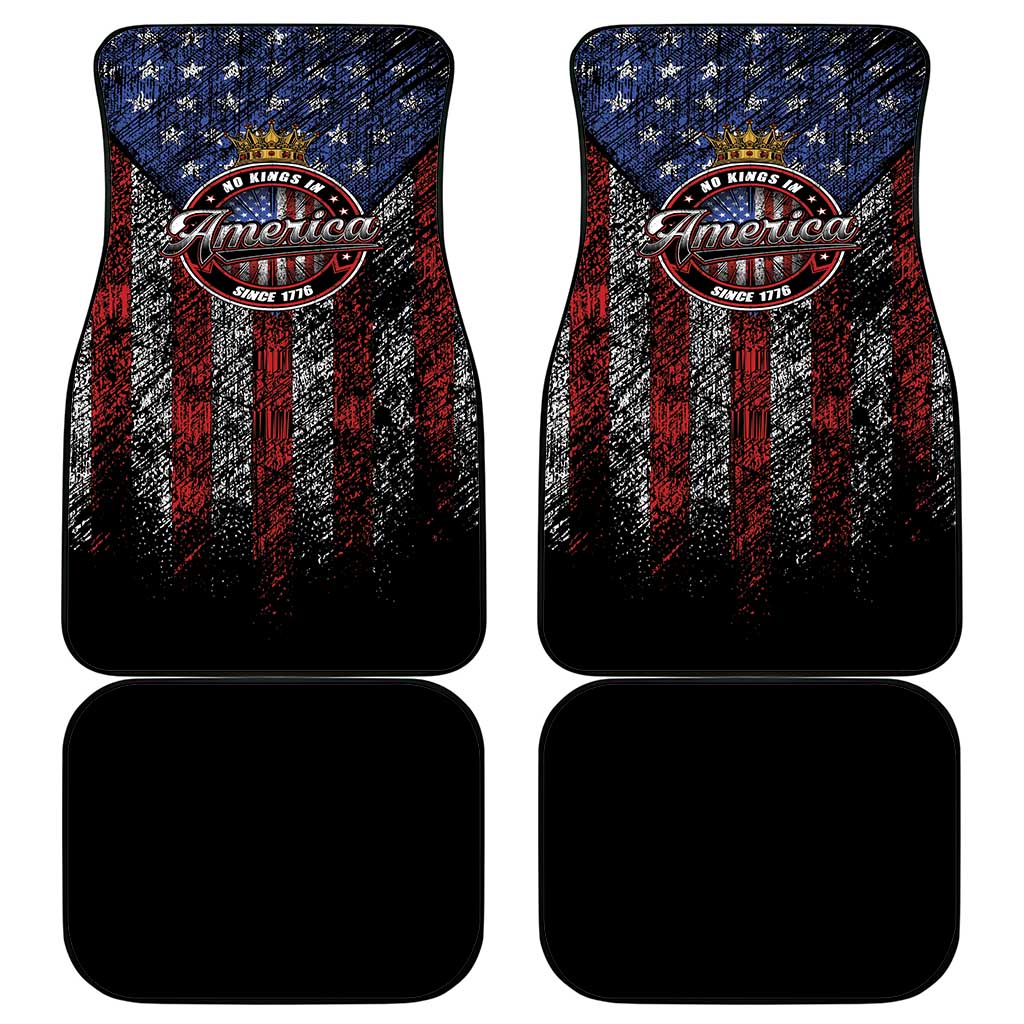 No Kings In America Since 1777 Car Mats Retro Vibe - Wonder Print Shop