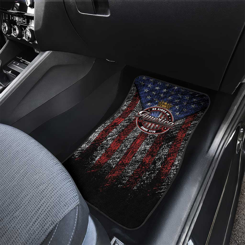 No Kings In America Since 1777 Car Mats Retro Vibe - Wonder Print Shop
