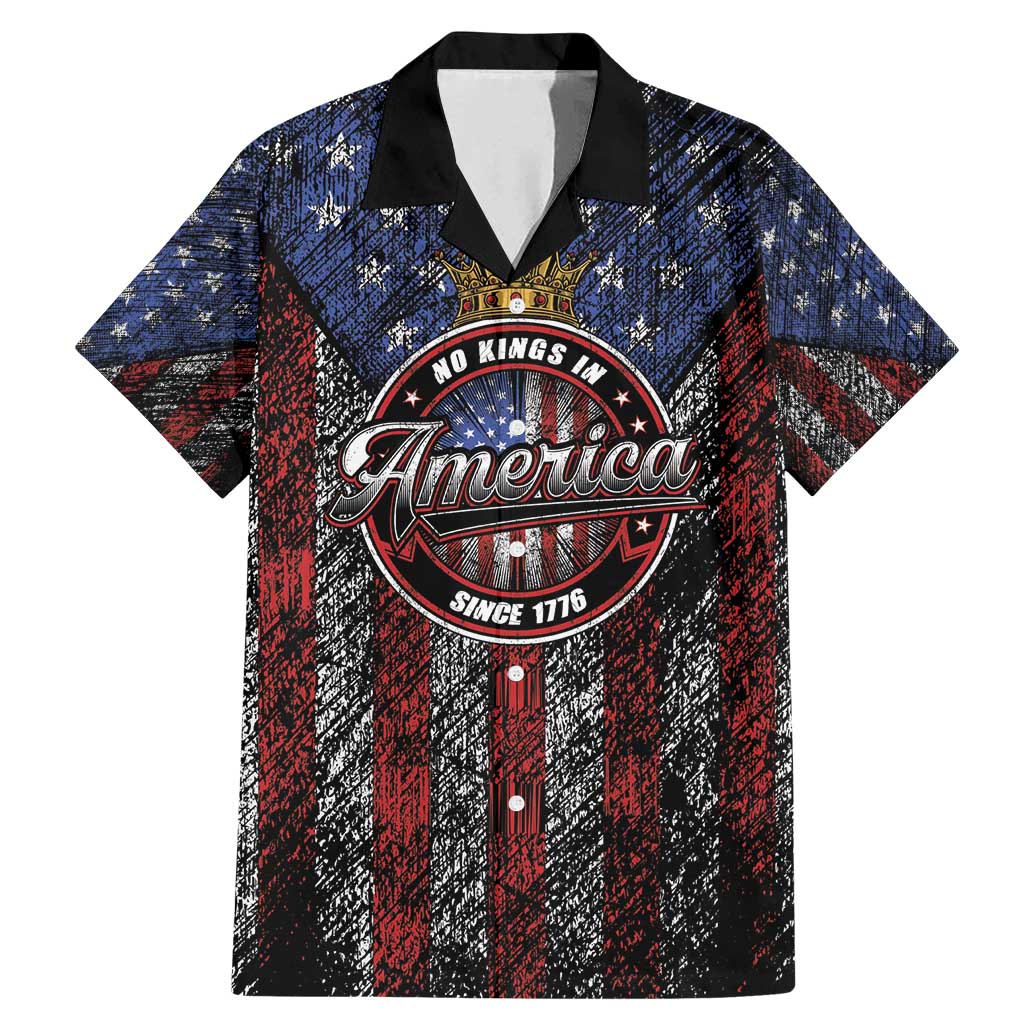 No Kings In America Since 1777 Family Matching Mermaid Dress and Hawaiian Shirt Retro Vibe - Wonder Print Shop